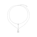 LOCK NECKLACE SILVER