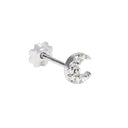 Piercing Luna Silver